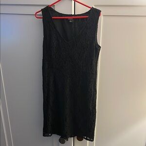 DKNY Black Lace Sheath Dress